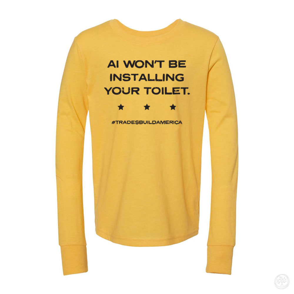 AI Toilet YOUTH Bella + Canvas CVC Long Sleeve Tee